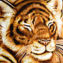Картина янтарная "Тигрица с детенышем" 115х40см, фотография 4. Интернет-магазин ЛАВКА ПОДАРКОВ