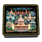 200917 Лаковая миниатюра Шкатулка "Москва" 10*10 см 6,448