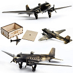 0023071 Бронза Модель Советский транспорт.смолет ЛИ-2  м1/200