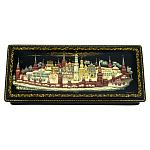 0076759 Лаковая миниатюра Шкатулка "Московский кремль" 22*08 см 6.6