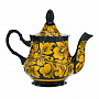 Чайный сервиз на 6 персон "Кудрина". Хохлома, фотография 2. Интернет-магазин ЛАВКА ПОДАРКОВ