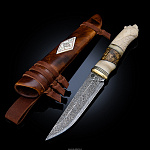 Нож сувенирный с рукоятью из кости "Хозяин"