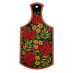 Доска разделочная "Рябина". Хохлома