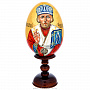 Яйцо пасхальное на подставке "Николай Чудотворец", фотография 1. Интернет-магазин ЛАВКА ПОДАРКОВ