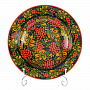 Тарелка глубокая с росписью "Рябина". Хохлома, фотография 1. Интернет-магазин ЛАВКА ПОДАРКОВ