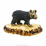 Статуэтка с янтарем "Медведь", фотография 2. Интернет-магазин ЛАВКА ПОДАРКОВ
