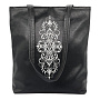 Сумка "Узор". Черная с вышивкой, фотография 1. Интернет-магазин ЛАВКА ПОДАРКОВ