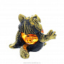 Статуэтка с янтарем "Кот Енот" (коньячный), фотография 4. Интернет-магазин ЛАВКА ПОДАРКОВ