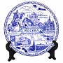 Тарелка сувенирная "Москва. Храм Христа Спасителя", фотография 2. Интернет-магазин ЛАВКА ПОДАРКОВ