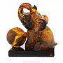 Статуэтка из янтаря "Слон с шаром", фотография 2. Интернет-магазин ЛАВКА ПОДАРКОВ