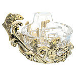 0078119/Э-М Икорница "Нерест с хрусталем" 