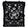Сумка "Зимняя сказка". Черная с серебряной вышивкой, фотография 2. Интернет-магазин ЛАВКА ПОДАРКОВ