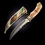 27275 Златоуст Оружие сувенирное НОЖ "МЕДВЕДЬ" эмаль, ножны ц/м в ПУ