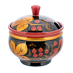 202540 Хохлома САХАРНИЦА "КЛУБНИКА" ДЕР, 11*10,5см