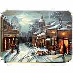 0016770/11*9см  Шкатулка  по картине Сатарова "Трактир" *