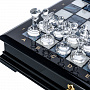 Шахматы с перламутром и фигурами из хрусталя 45х45 см, фотография 3. Интернет-магазин ЛАВКА ПОДАРКОВ