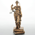 0021610 Бронза Скульптура "Правосудие"(на книгах) патиниров. 