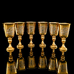  Златоуст НАБОР ПОДАРОЧНЫЙ "УЗОРЫ" 6 рюмок (в пенале) 