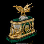 Часы из малахита "Двуглавый орел", фотография 6. Интернет-магазин ЛАВКА ПОДАРКОВ