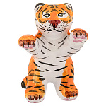 /МАЙОЛИКА фигурка "Тигренок на двух лапах" подвес  выс.7,5см