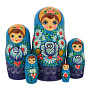 Матрешка "Розочка" 5 мест, фотография 1. Интернет-магазин ЛАВКА ПОДАРКОВ