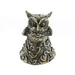 0072622 Бронза КОЛОКОЛЬЧИК "Сова" 5*3,5см