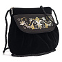 Сумка "Вьюнок". Черная с вышивкой, фотография 1. Интернет-магазин ЛАВКА ПОДАРКОВ