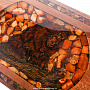 Нарды янтарные "Медведь" 61х31,5 см, фотография 5. Интернет-магазин ЛАВКА ПОДАРКОВ