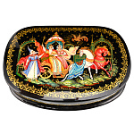 Шкатулка с художественной росписью "Золотой петушок"