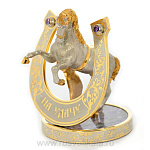 0016329 Златоуст Подкова "На удачу" Чароит (3802)