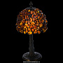 Настольная лампа из янтаря и бронзы. Высота 37 см, фотография 1. Интернет-магазин ЛАВКА ПОДАРКОВ