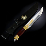 0053684 Златоуст Сувенирное оружие НОЖ "МЕДВЕДЬ" НС 13  (1942) шпон