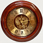 Часы настенные деревянные "Герб РФ" Ч2-Р, фотография 1. Интернет-магазин ЛАВКА ПОДАРКОВ