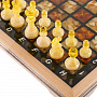 Шахматы с инкрустацией и фигурами из янтаря 34х34 см, фотография 5. Интернет-магазин ЛАВКА ПОДАРКОВ