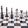 Шахматы с металлическими фигурами 48х48 см, фотография 2. Интернет-магазин ЛАВКА ПОДАРКОВ