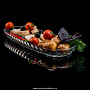 Стеклянная овальная тарелка "SANTA", фотография 4. Интернет-магазин ЛАВКА ПОДАРКОВ