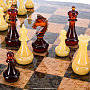 Шахматы из карельской березы с фигурами из янтаря, фотография 4. Интернет-магазин ЛАВКА ПОДАРКОВ