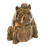 0048267 Бронза КОЛОКОЛЬЧИК "Бульдог" 4*3см