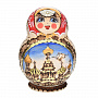 Матрёшка расписная (с выжиганием) "Купола" В ассортименте, фотография 15. Интернет-магазин ЛАВКА ПОДАРКОВ