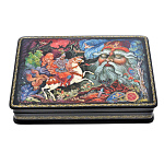 0044164/15*10*3 Лаковая миниатюра Шкатулка "Руслан и живая голова" 15*10*3см (170-1)