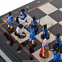 Шахматный ларец с оловянными фигурами "Полтава" 48х48 см, фотография 4. Интернет-магазин ЛАВКА ПОДАРКОВ