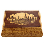 0061571 Нат.дерево Шкатулка  РУССКИЙ СЕВЕР карельская береза