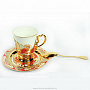 Кофейный набор (чашка, ложка, блюдце) Златоуст, фотография 2. Интернет-магазин ЛАВКА ПОДАРКОВ