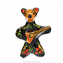 Сувенир "Медведь с балалайкой" Хохлома , фотография 1. Интернет-магазин ЛАВКА ПОДАРКОВ