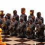Шахматный ларец с янтарными фигурами "Рыцари", фотография 2. Интернет-магазин ЛАВКА ПОДАРКОВ