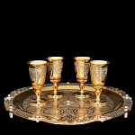 0010519 Златоуст Питейный НАБОР винный "КАДАРКА" на 4 персоны в П/У 00062 