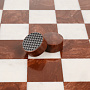 Шашки подарочные из натурального камня 34х34 см, фотография 3. Интернет-магазин ЛАВКА ПОДАРКОВ