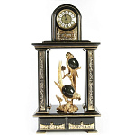 8791 Златоуст Часы каминные "Птицы" 