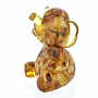 Статуэтка из янтаря "Слоник", фотография 1. Интернет-магазин ЛАВКА ПОДАРКОВ