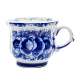  Гжель БОКАЛ "УЛЫБКА" БОЛЬШОЙ  Авт.работа.